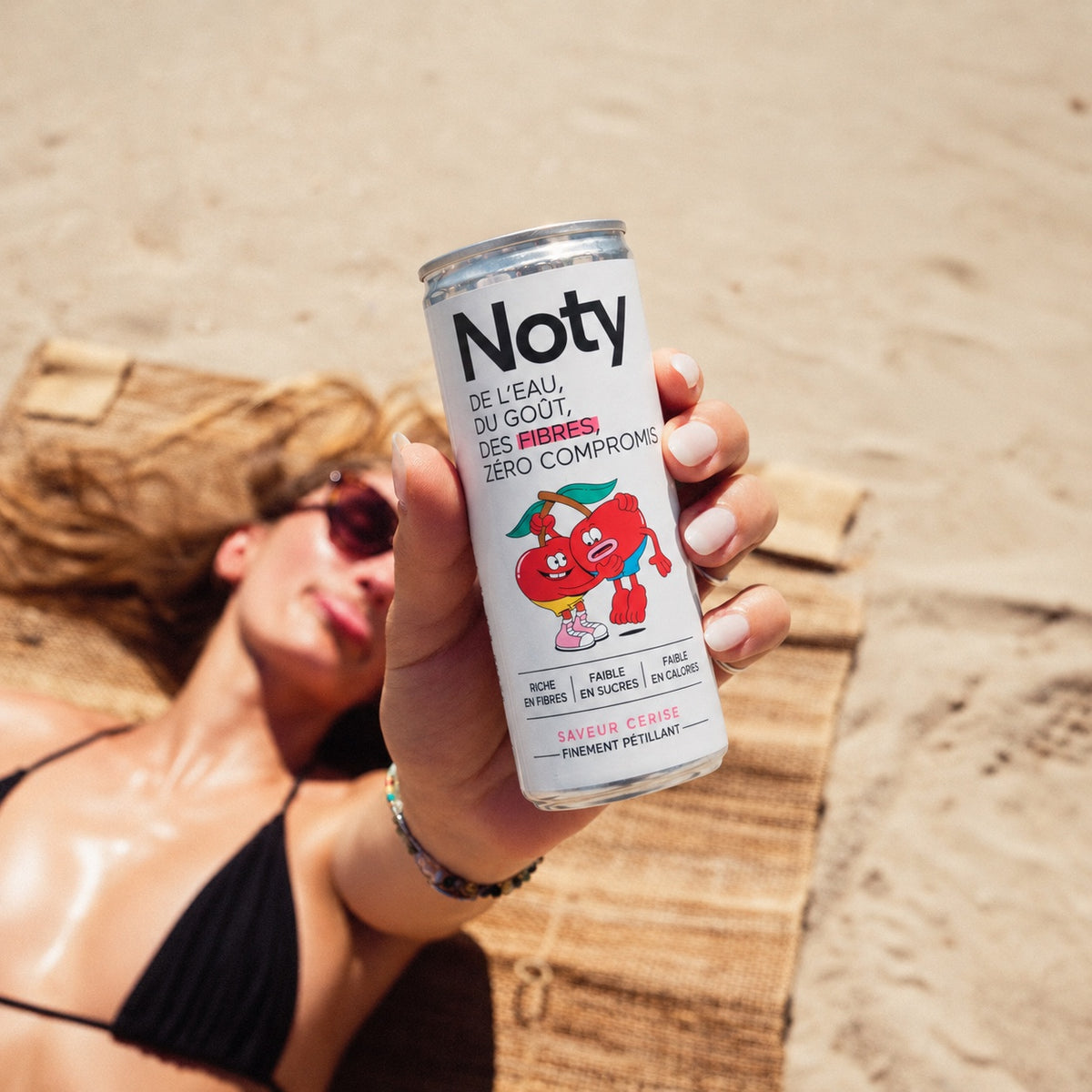 Noty saveur cerise à la plage
